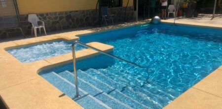 Piscina con jacuzzi 9×5